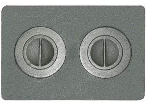 Плита печная П2-7 L=510 с кружками (Литком)