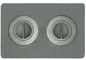 Плита печная П2-7 L=510 с кружками (Литком)